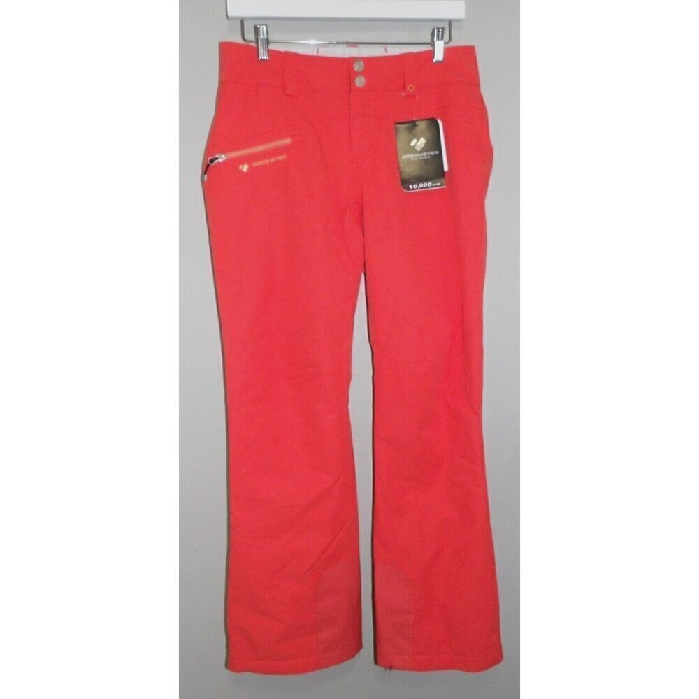 OBERMEYER Malta Pant Spritz red-ish orange snow ski pants women's size 4, NEW